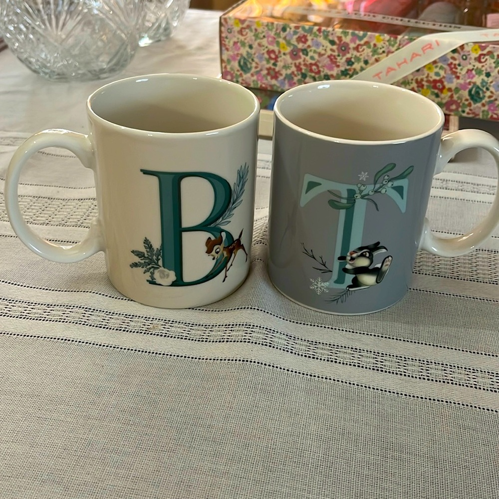 2NWOT Disney mugs. Bambi&Thumper, never used, Only out for display!